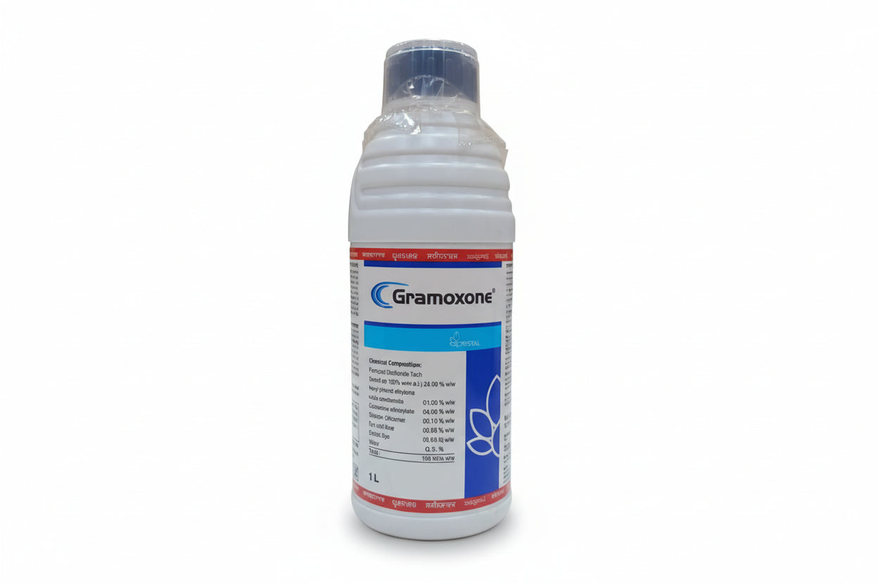 Crystal Gramoxone Herbicide with Paraquat for fast and effective control of all types of weeds in crop fields with strong contact action