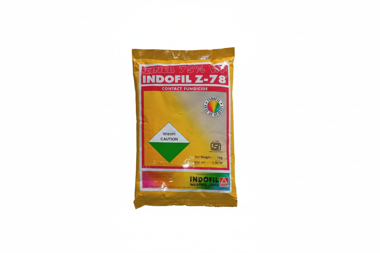 Indofil Z-78 fungicide with Zineb 75% WP for broad spectrum control of fungal diseases in vegetable and fruit crops