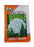 Noble NBH-Happy F1 hybrid cauliflower seeds producing compact white curds early maturity high yield gobhi seeds for farming