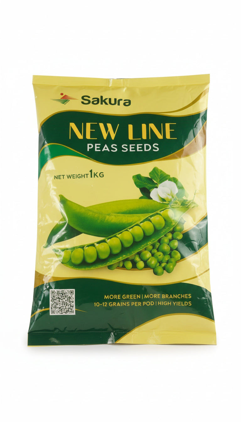 Sakura New Line green pea seeds high yield sweet tender pea variety for commercial farming and kitchen gardening India