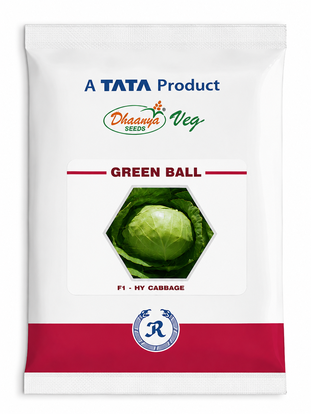 TATA Dhaanya Veg Green Ball F1 Hybrid Cabbage Seeds