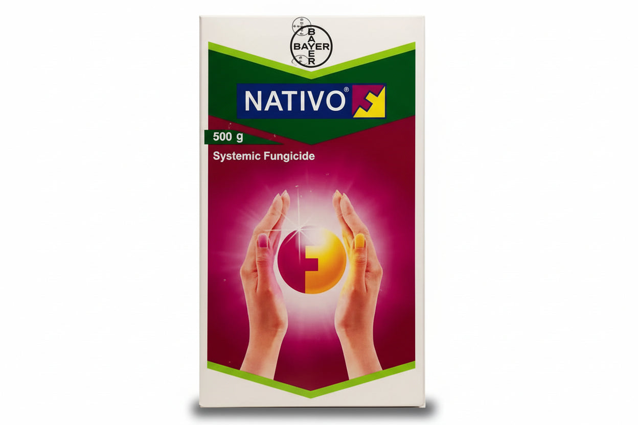 Bayer Nativo Fungicide with Tebuconazole and Trifloxystrobin for effective control of powdery mildew, rust and fungal diseases in crops