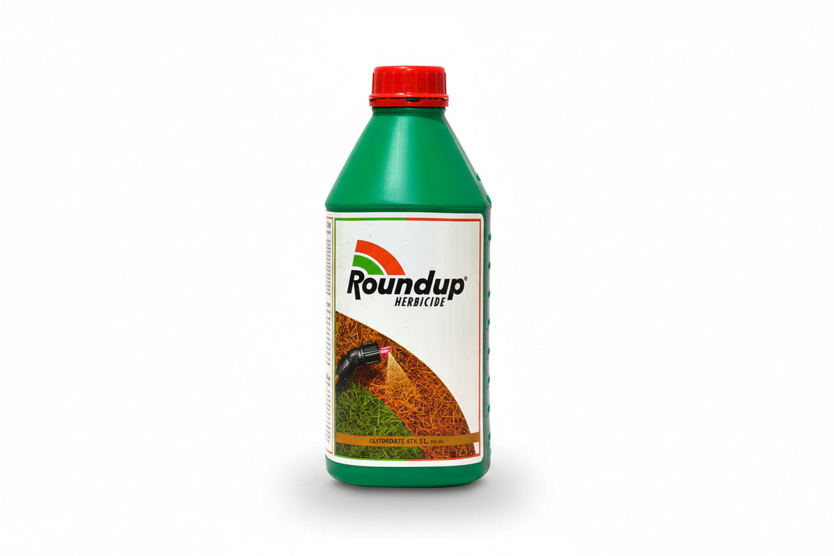 Bayer Roundup Herbicide with Glyphosate for effective non selective weed control in crop fields and non crop areas with systemic action