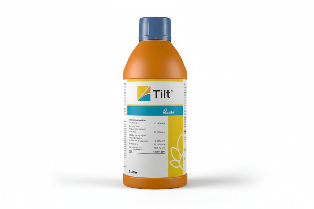 Crystal Tilt Fungicide with Propiconazole for effective control of rust, leaf spot, sheath blight and powdery mildew diseases in wheat, rice and other crops with systemic action