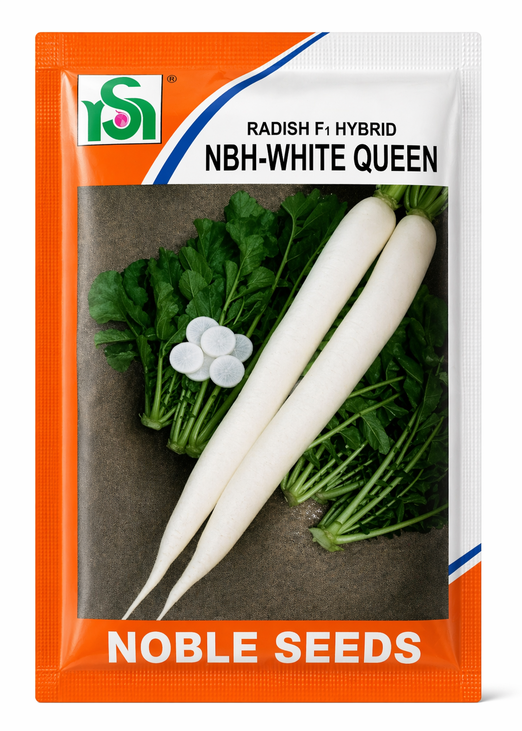 White Queen Radish Seeds F1 Hybrid | Long Daikon | Noble Seeds India