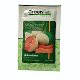 Green Field Golden Glory muskmelon seeds high yield sweet aromatic kharbuja variety for commercial farming and kitchen gardening India