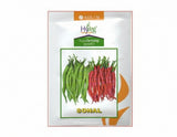Hyweg Sonal F1 hybrid chilli seeds high yield spicy green mirchi variety for commercial farming India