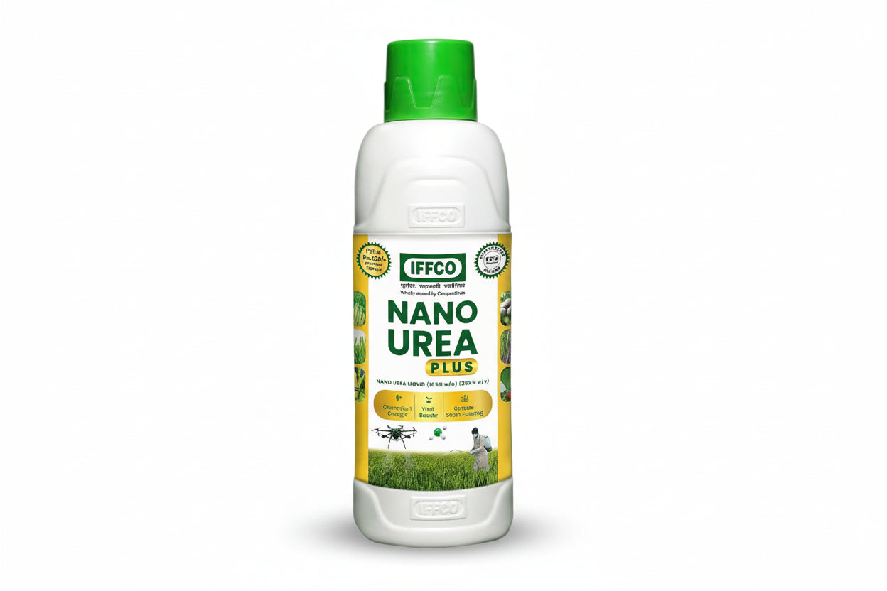 IFFCO Nano Urea Plus liquid nano nitrogen fertilizer for improved crop growth and higher yield