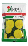 Indus Pitambar F1 hybrid marigold seeds high yield lemon yellow ball shaped genda flower seeds for farming and home gardening