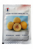 Known You Bobby muskmelon seeds high yield sweet aromatic kharbuja variety for commercial farming and kitchen gardening India