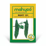 Mahyco MAHY 101 bitter gourd seeds producing dark green uniform high yield karela fruits suitable for commercial farming