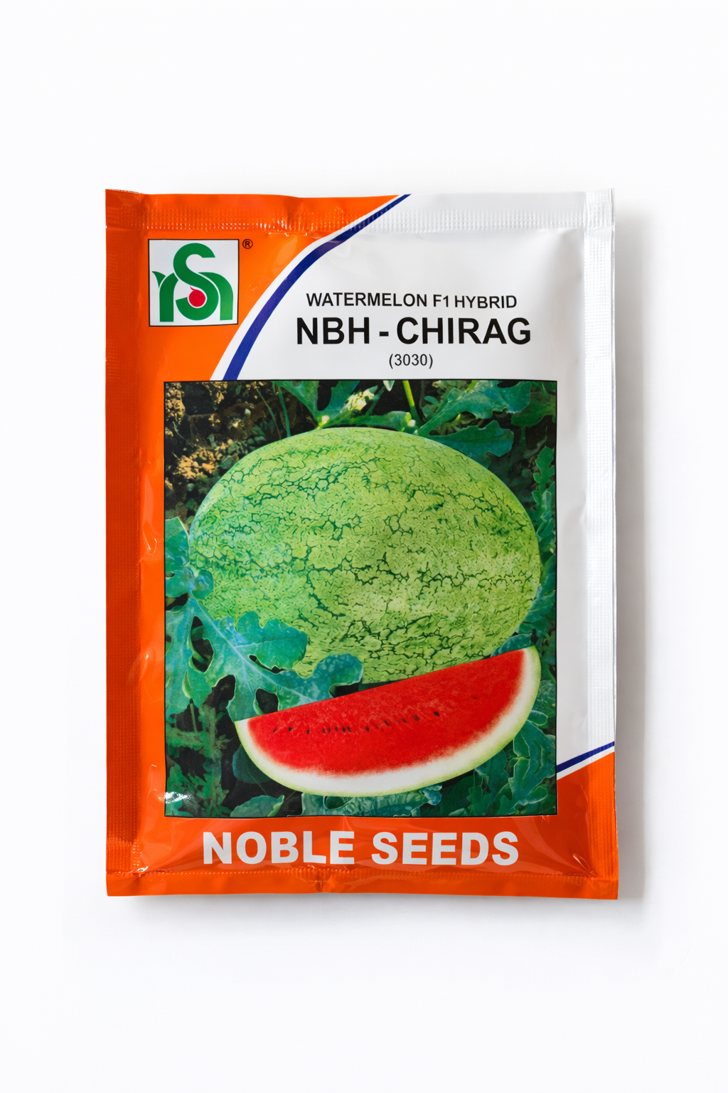 Noble Seeds NBH-Chirag (3030) F1 Hybrid Watermelon Seeds | High Yield Tarbooj Beej