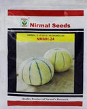 Nirmal Seeds NMMH-24 muskmelon seeds F1 hybrid high yield sweet aromatic kharbuja variety for commercial farming India