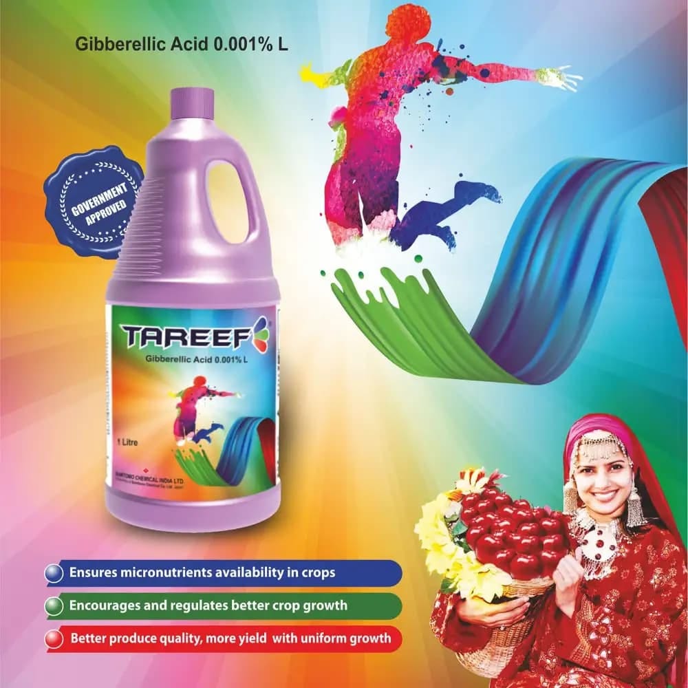 Sumitomo Tareef Gibberellic Acid plant growth regulator for improved flowering and higher crop productivity