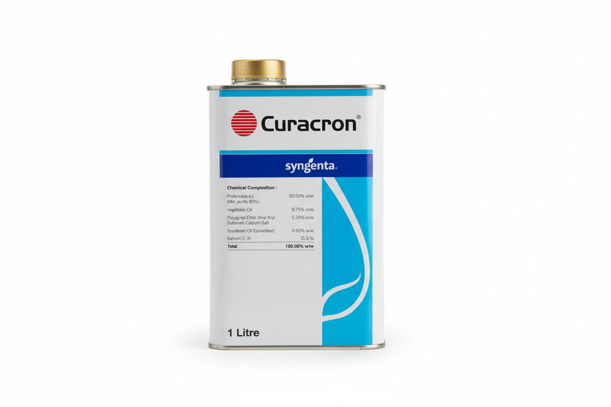Syngenta Curacron Insecticide for effective control of bollworms, thrips, caterpillars, and other agricultural insect pests