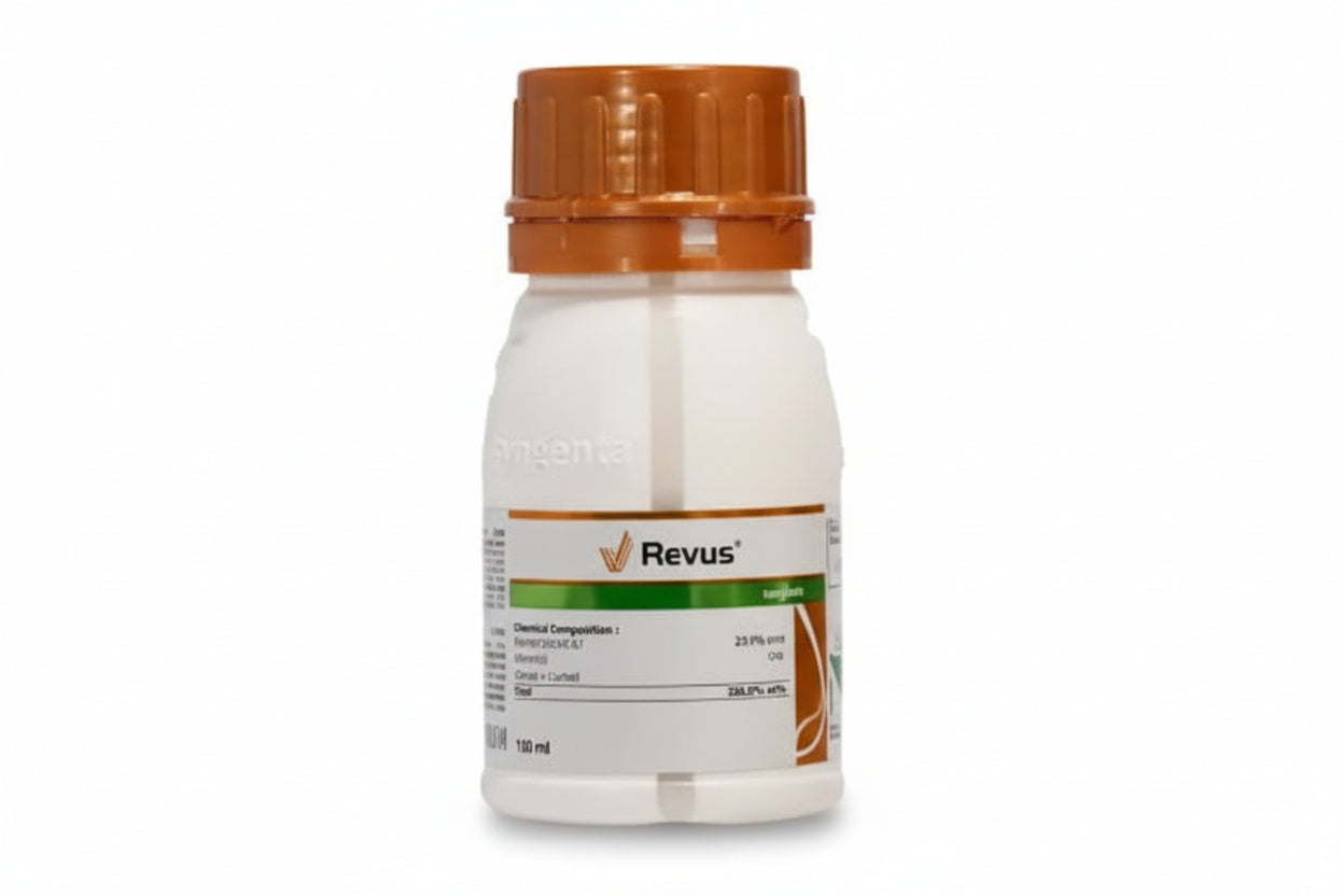 Syngenta Revus fungicide with Mandipropamid 23.4 SC for effective control of downy mildew in grapes and vegetable crops with long lasting protection