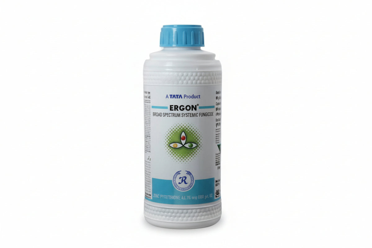 TATA Ergon Fungicide with Azoxystrobin for effective control of sheath blight, blast and other fungal diseases in rice and vegetable crops with systemic action