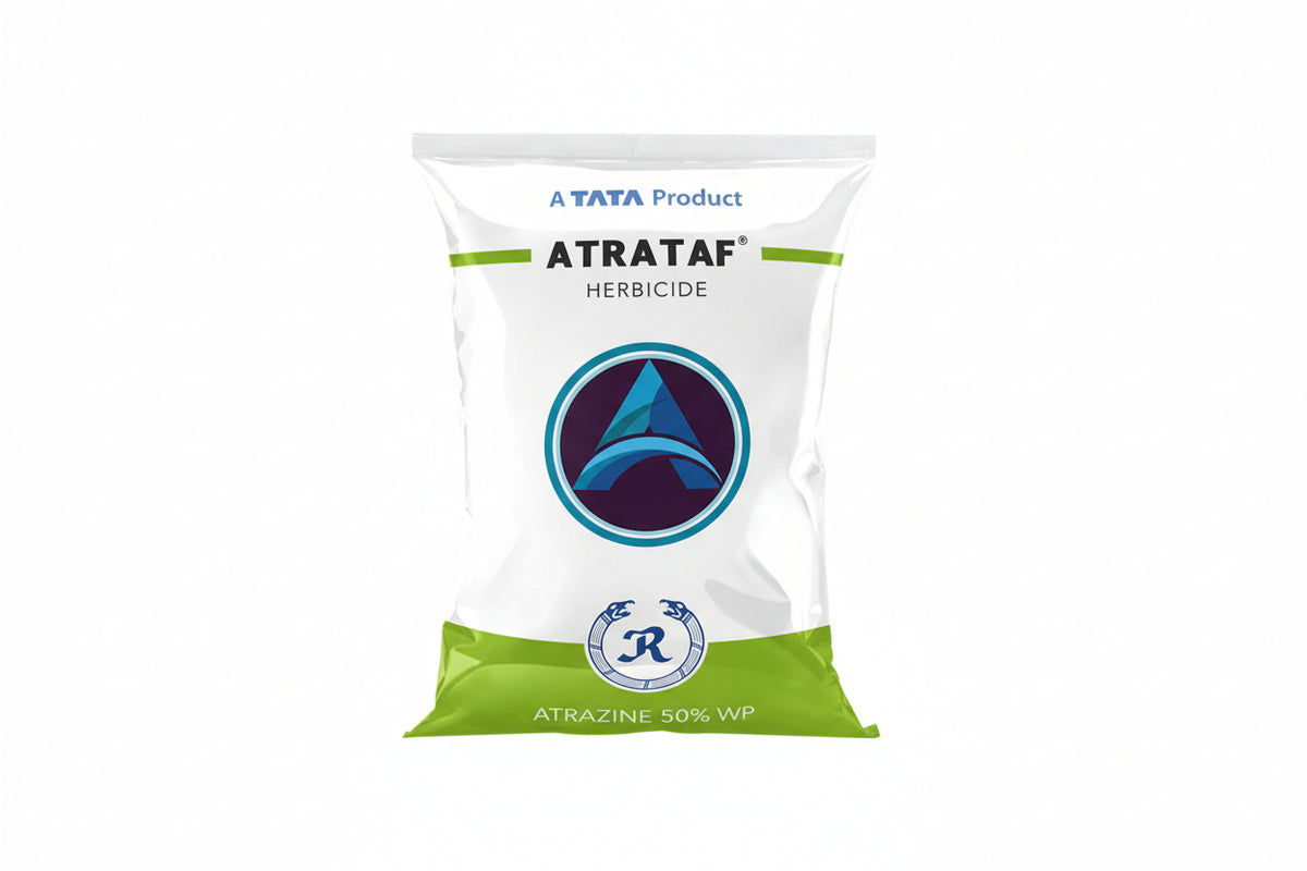Tata Rallis Atrataf herbicide used for effective weed control in crops suitable for agricultural farming in India