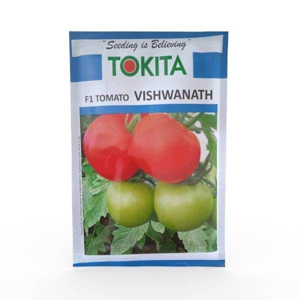 Tokita F1 Vishwanath tomato seeds 10gm high yield deep red firm hybrid variety for commercial farming India