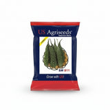 US Agriseeds SW 811 F1 hybrid bitter gourd seeds high yield dark green karela seeds for farming and home gardening