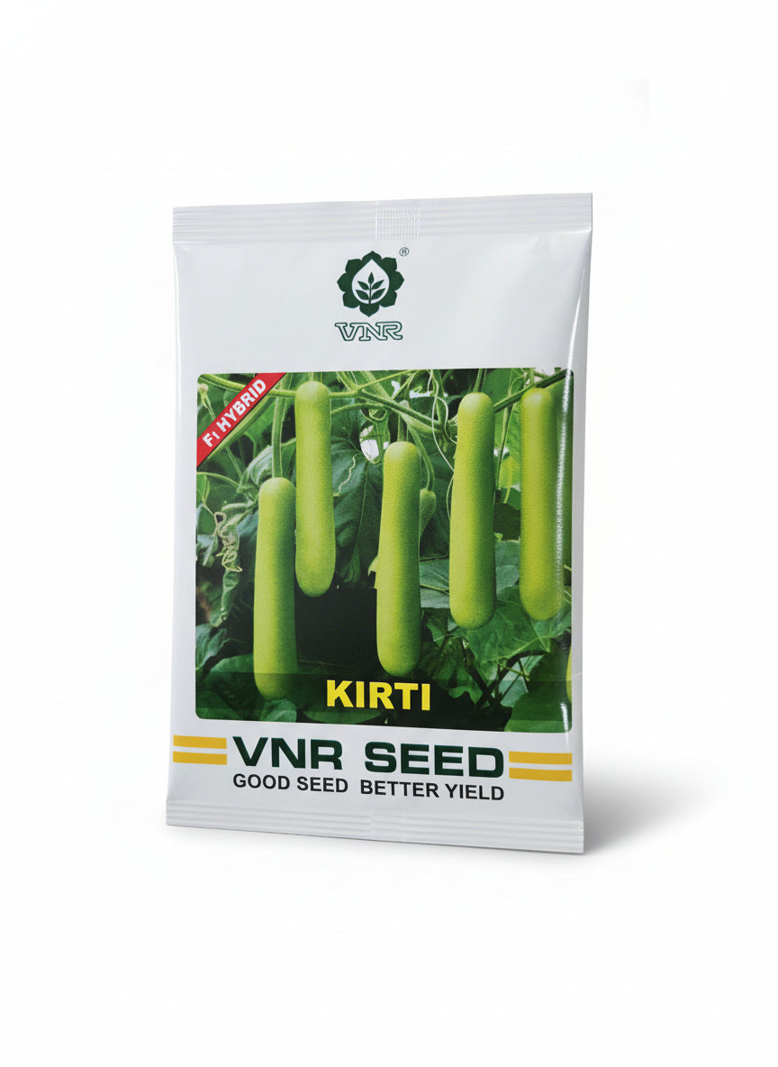 VNR Kirti F1 50gm hybrid bottle gourd seeds pack for high yield lauki farming